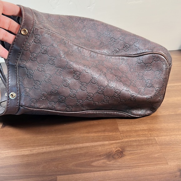 Gucci Brown Leather Sukey bag - Large - Picture 6 of 14